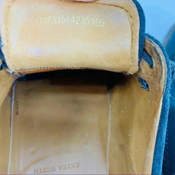 ECCO Findlay Blue Suede Wingtip Shoes - Picture 9 of 11